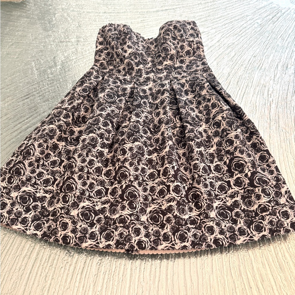 Sans Souci Strapless Mini Floral Party Dress